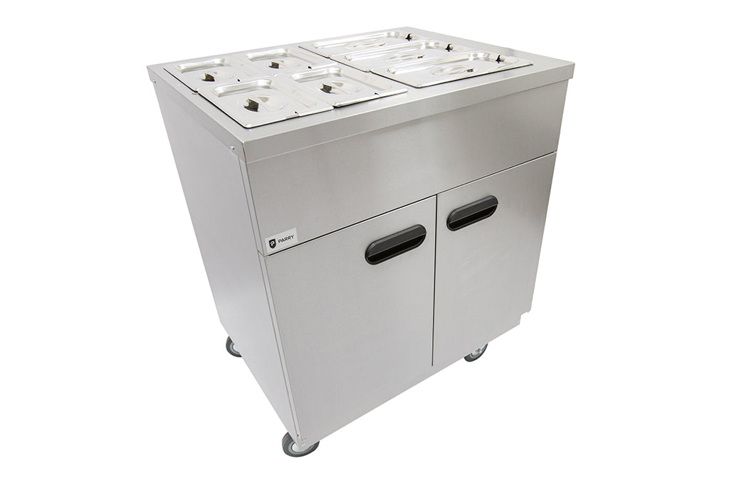 Parry Mobile Bain Marie Hot Cupboard 1887 font left view