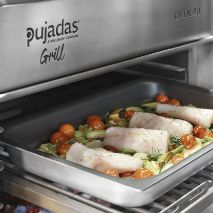 Pujadas Charcoal Countertop Oven 85090 cooking fish