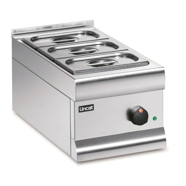 Lincat 3-Pot Bain Marie BM3W with pans