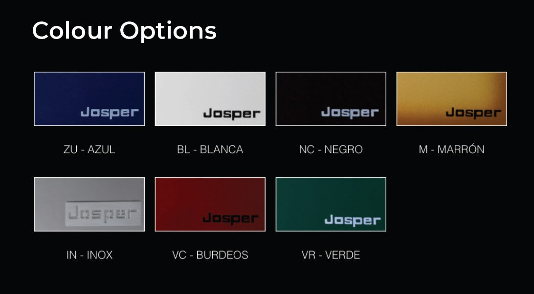 Josper colour swatches