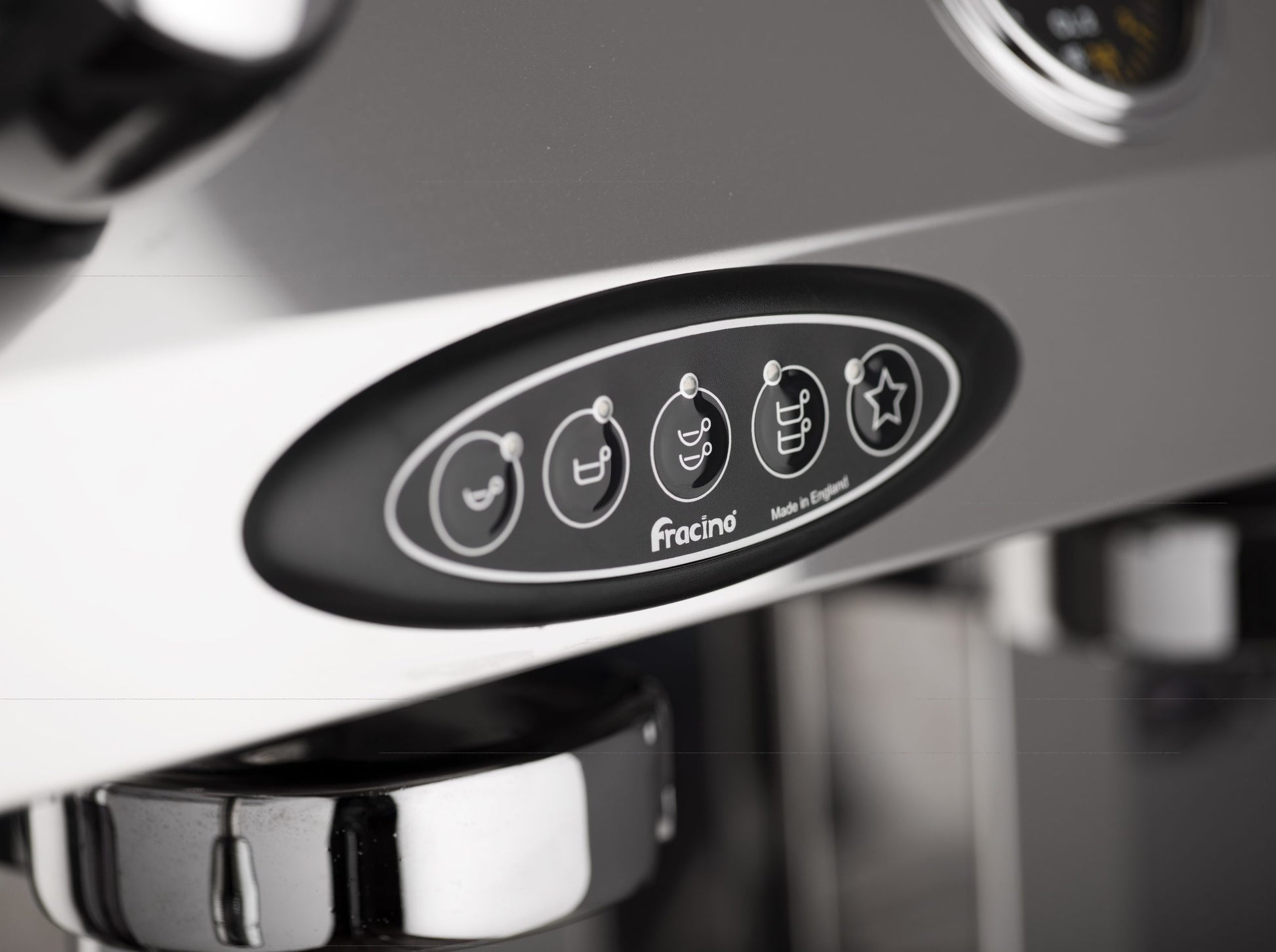 Fracino 4-Group Espresso Machine CON4E buttons close up