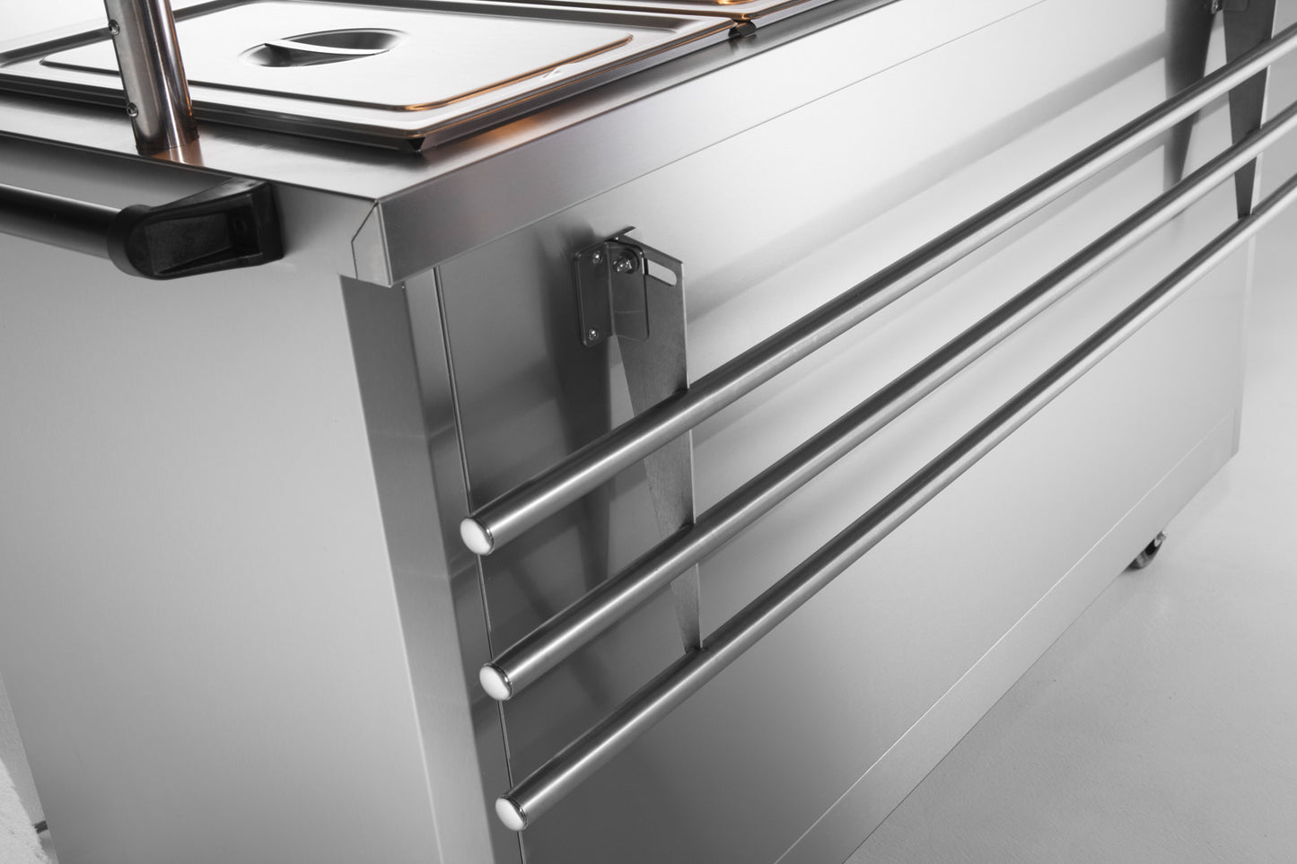 Lincat Mobile Bain Marie Hot Cupboard P8B3 tray rails