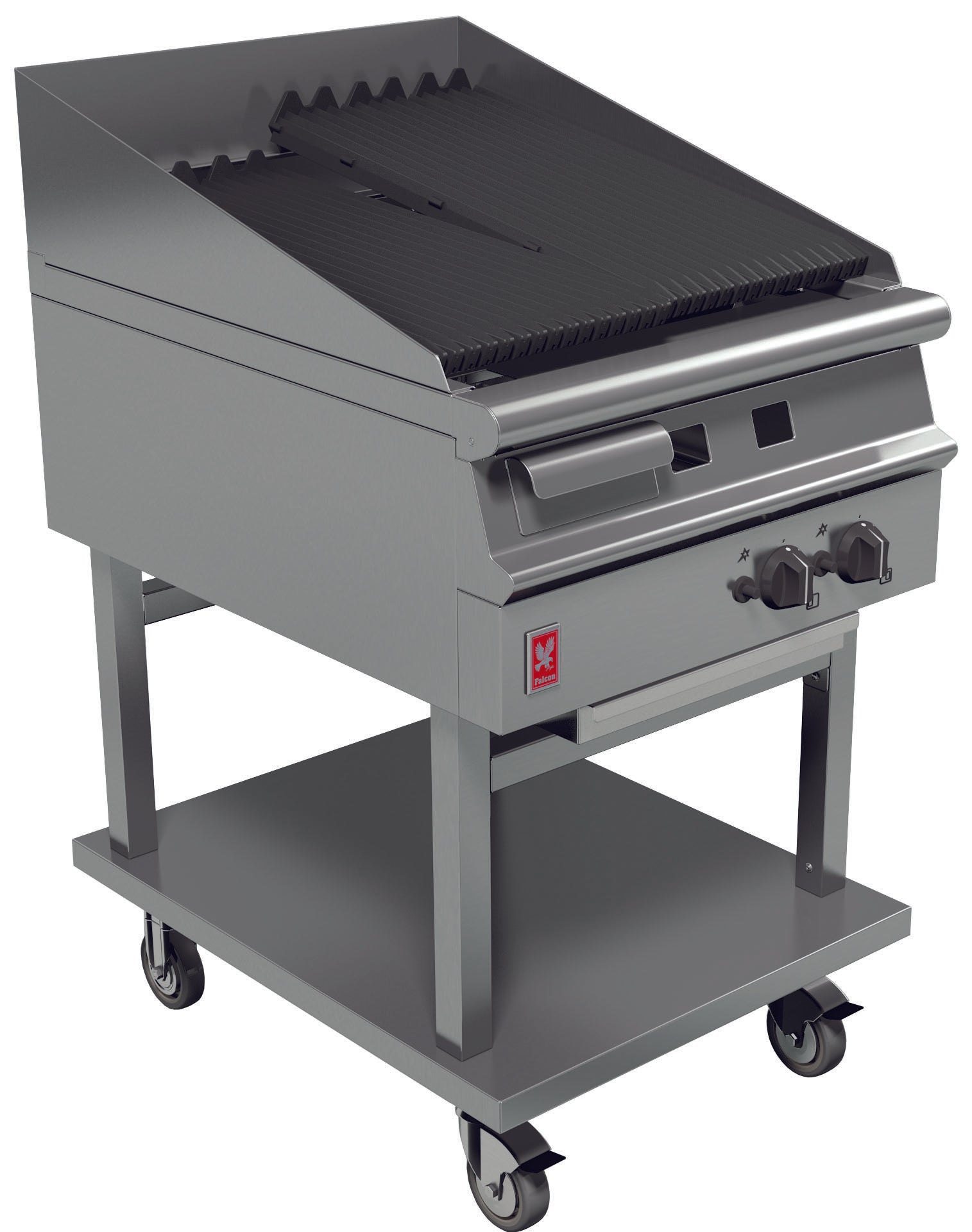 Falcon Gas Chargrill G3625 on mobile stand