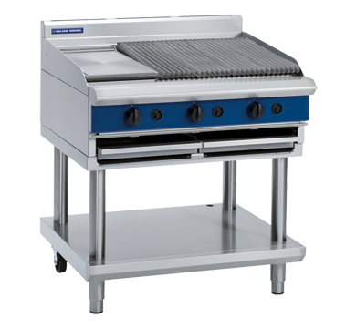 Blue Seal Gas Chargrill G596 with smooth section