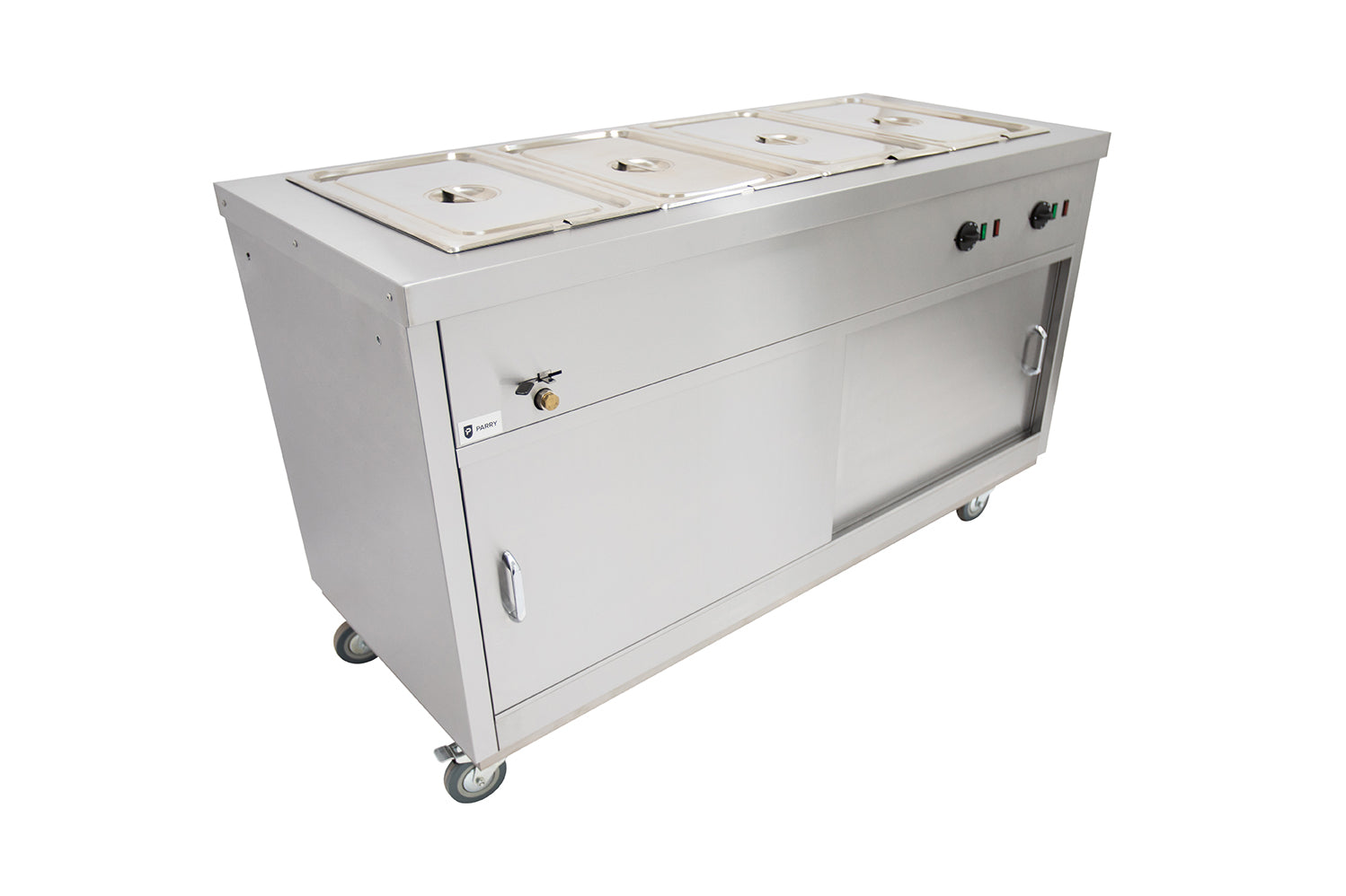 Parry Mobile Bain Marie Hot Cupboard HOT15BM front left view