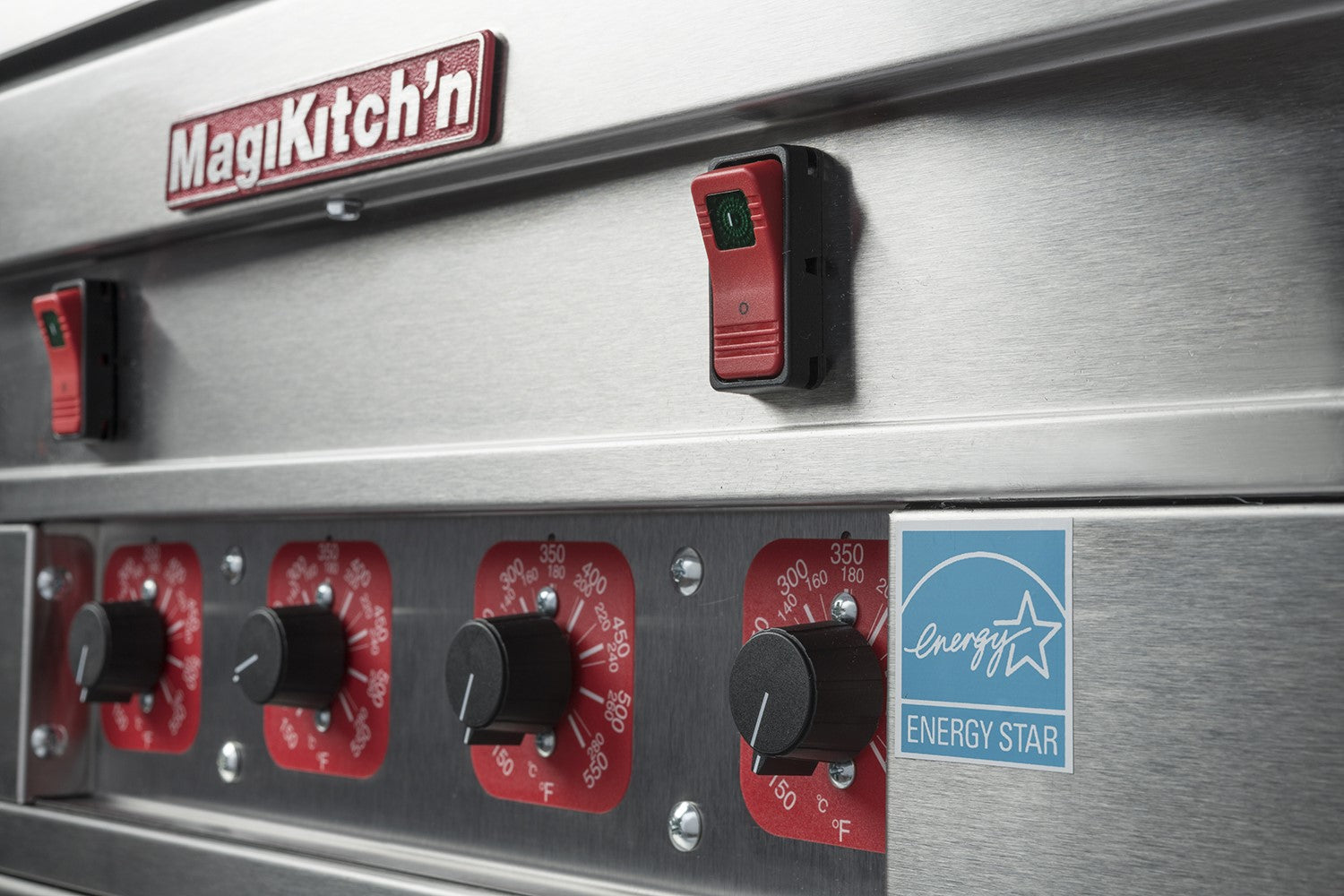 MagiKitch'n Gas Griddle MKG/C-60 control knobs