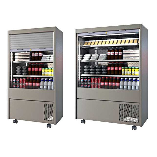 Moneymaker cold merchandiser with Roller Shutter