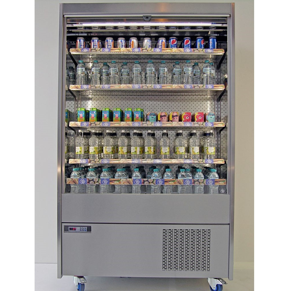 Moneymaker Refrigerated merchandisers with night blind front view