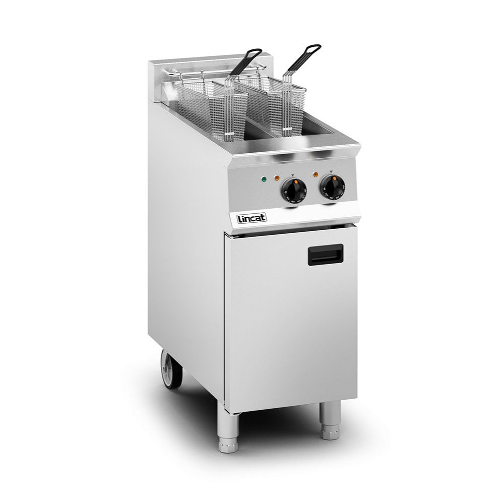 Lincat Twin Tank Electric Fryer OE8105  left view