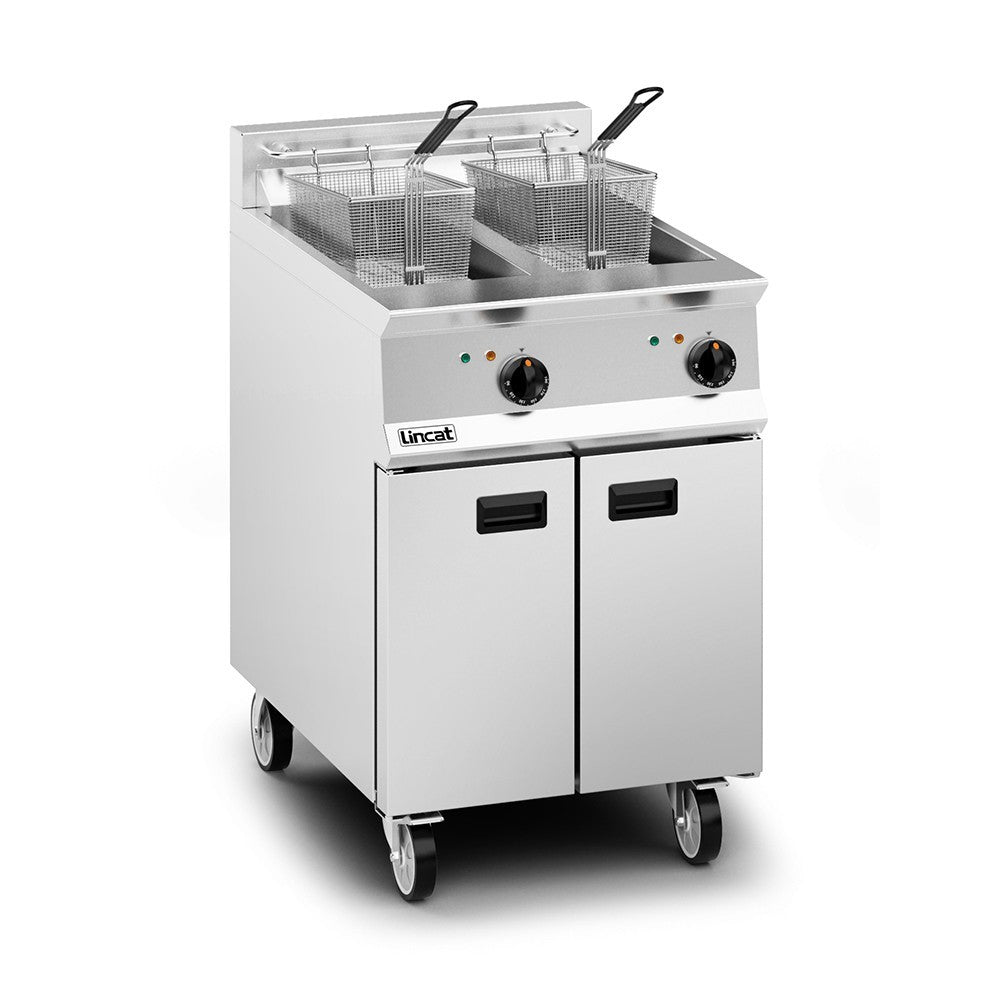 Lincat Twin Tank Electric Fryer OE8113 left view