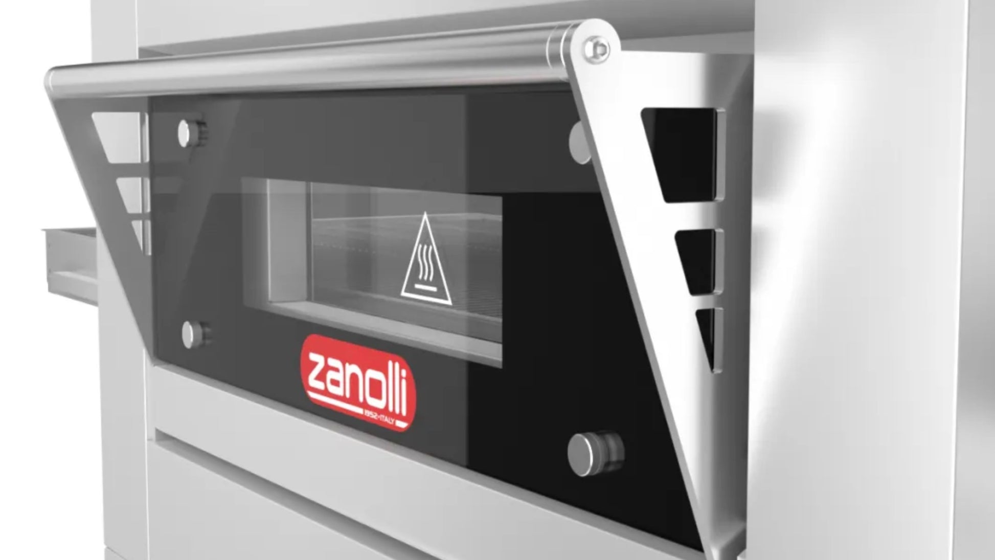 Zanolli Electric Pizza Oven 12/100V door