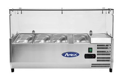 Atosa Refrigerated Topping Unit VRX1200 with glass top