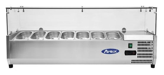 Atosa Refrigerated Topping Unit VRX1500/330S with glass top