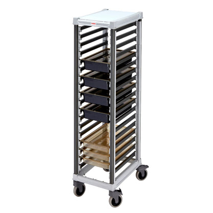 Cambro 1/1GN 18-tier Container trolley with polycarbonate trays