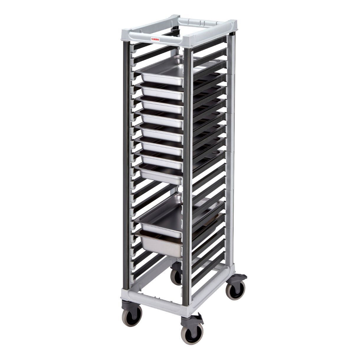 Cambro 1/1GN 18-tier Container trolley with metal trays