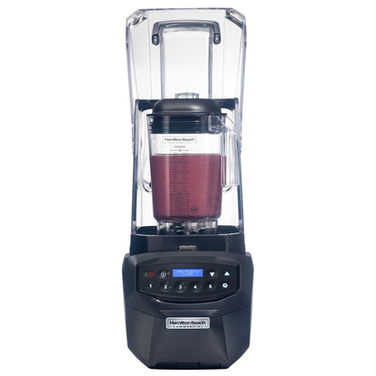 Hamilton Beach Blender (Summit Edge)  front view with purple drink ready 