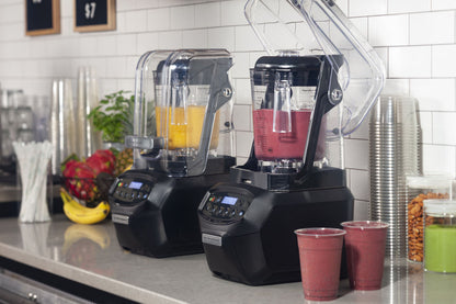 Hamilton Beach Blender (Summit Edge)  two on the counter side by side, in use