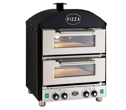 King Edward Double Deck Pizza Oven PK2 in Black