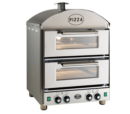 King Edward Double Deck Pizza Oven PK2 in Stainless Steel