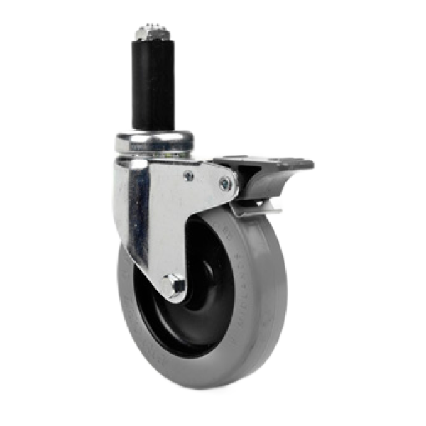 Castors with brake